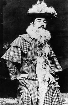 Toulouse-Lautrec vestido com roupas de Janes Avril para ir ao 